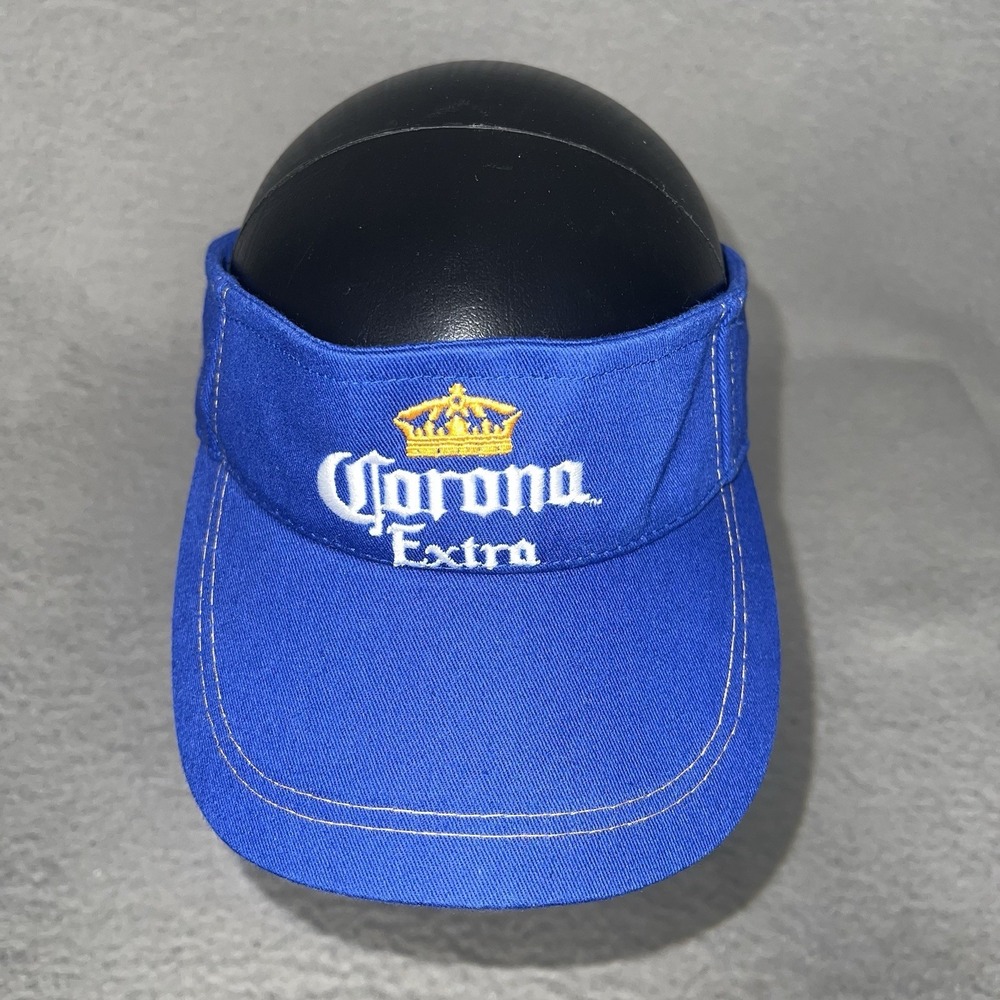 Corona Extra Beer Visor Blue Adjustable Sun Protection Sun Hat Beach Golf Cap